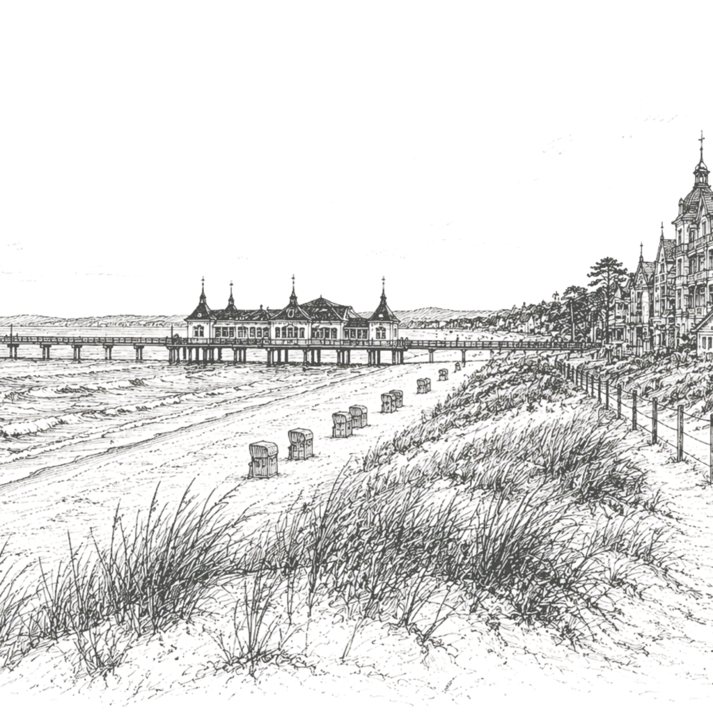 Zeichnung von Usedom